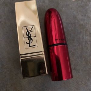 NWT mini red lipsticks YSL 01 and Mac Ruby Woo